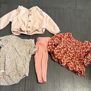 LC Lauren Conrad Pink and Red Kids Matching Set